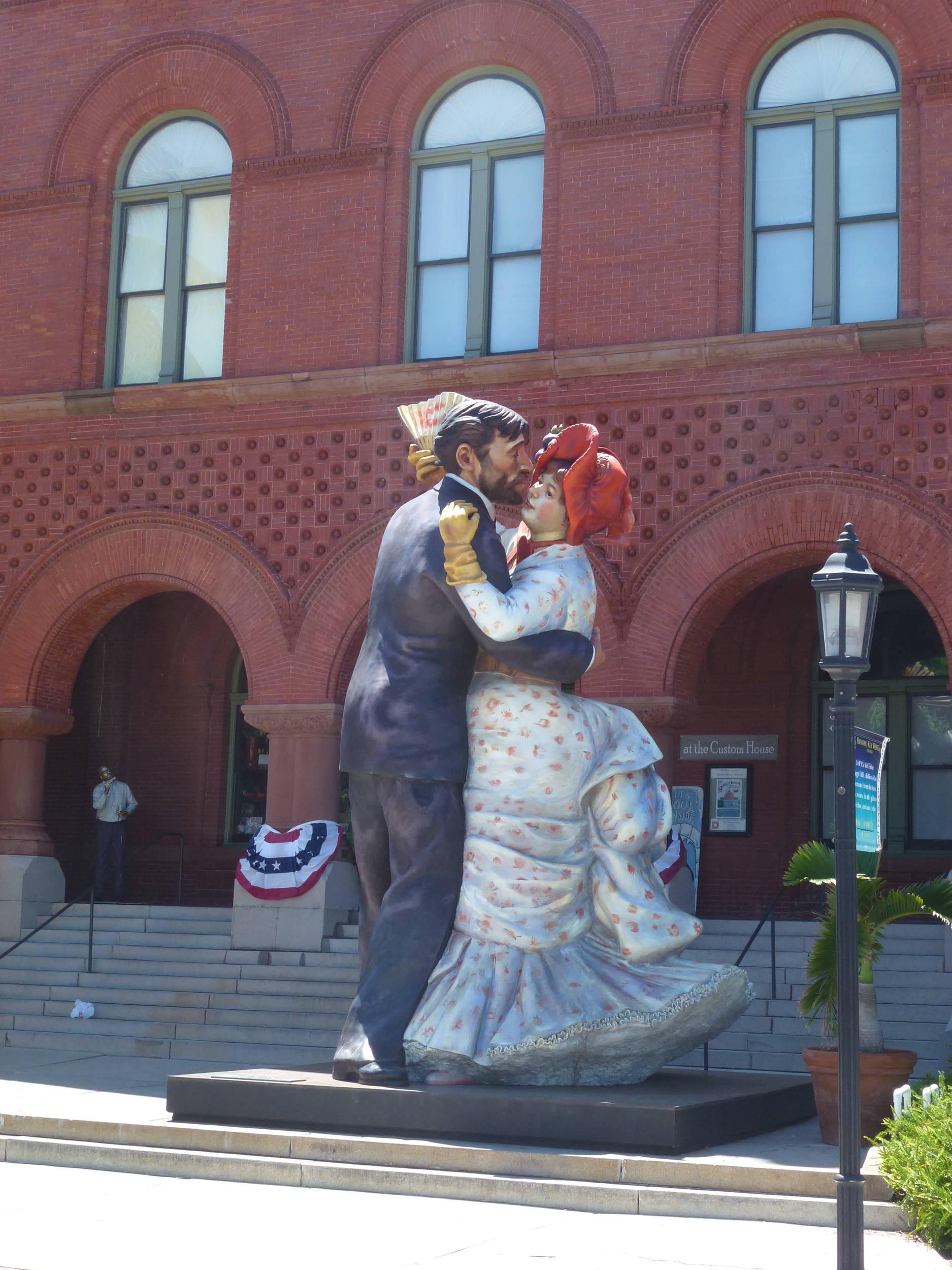 In front of the museum