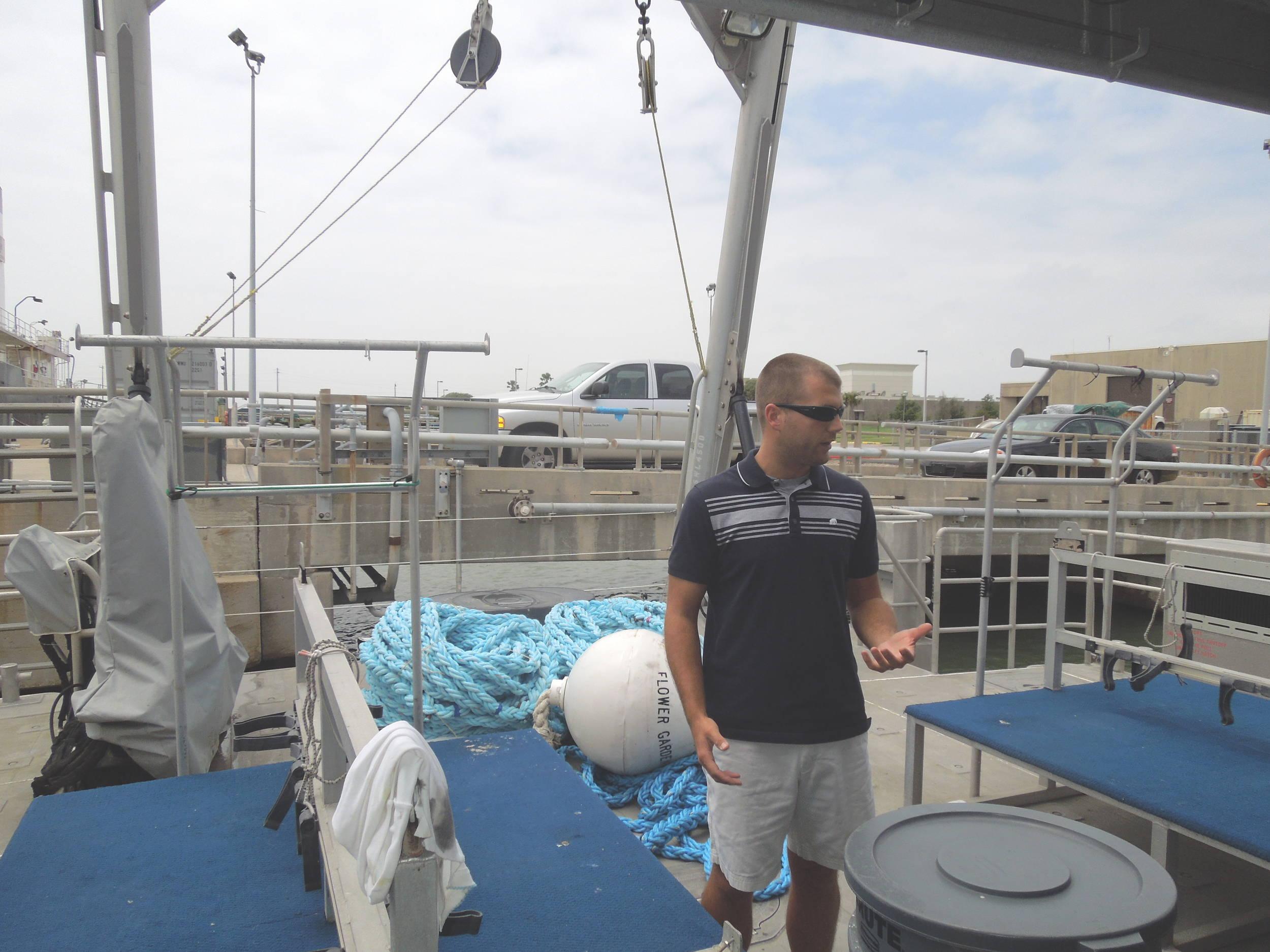 Jamie, NOAA Corps officer & our tour guide