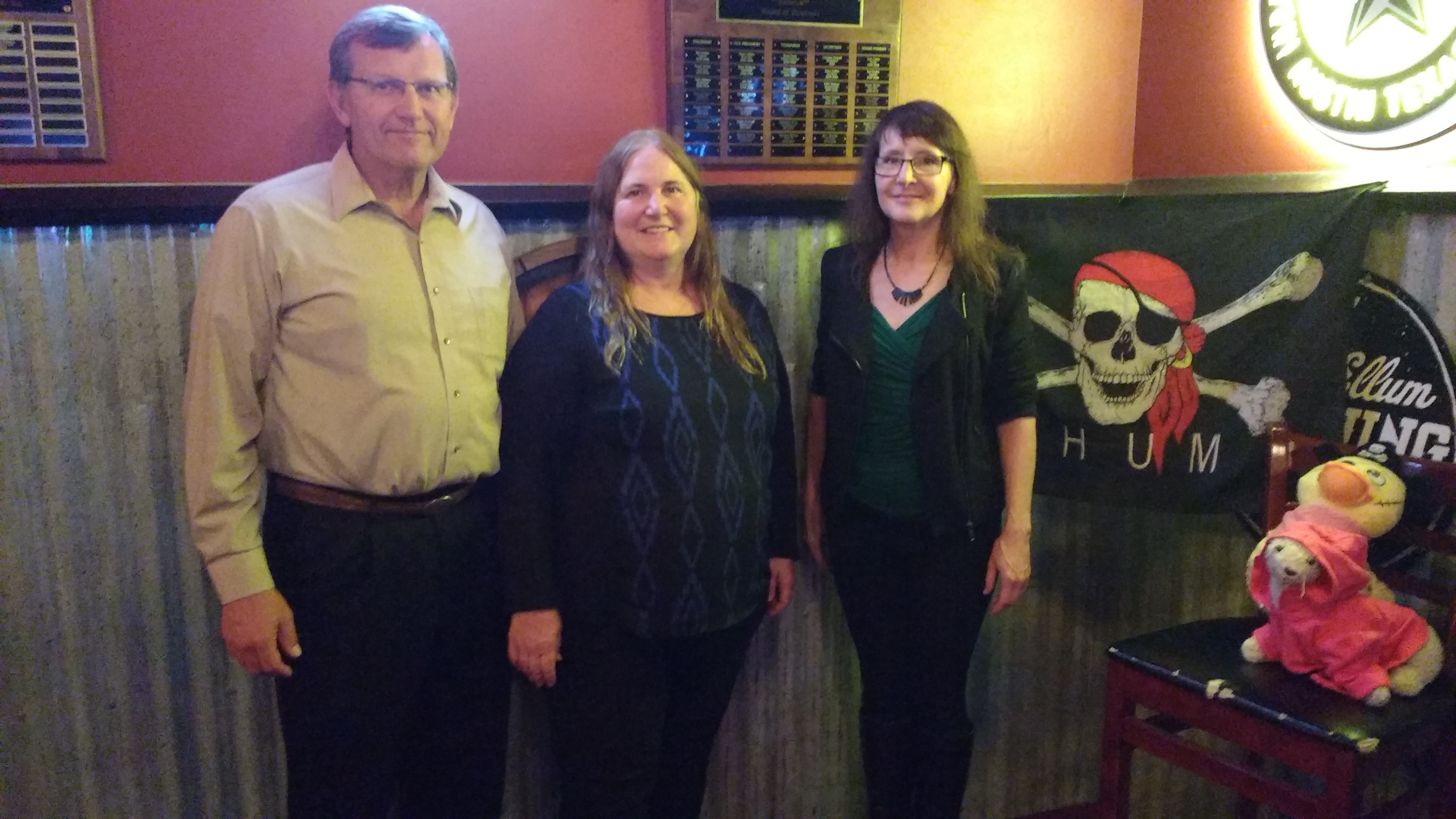 Jan 2017 - Ms KJenn Dives with our speakers - Mark Fitzgerald and Carolyn LaFleur