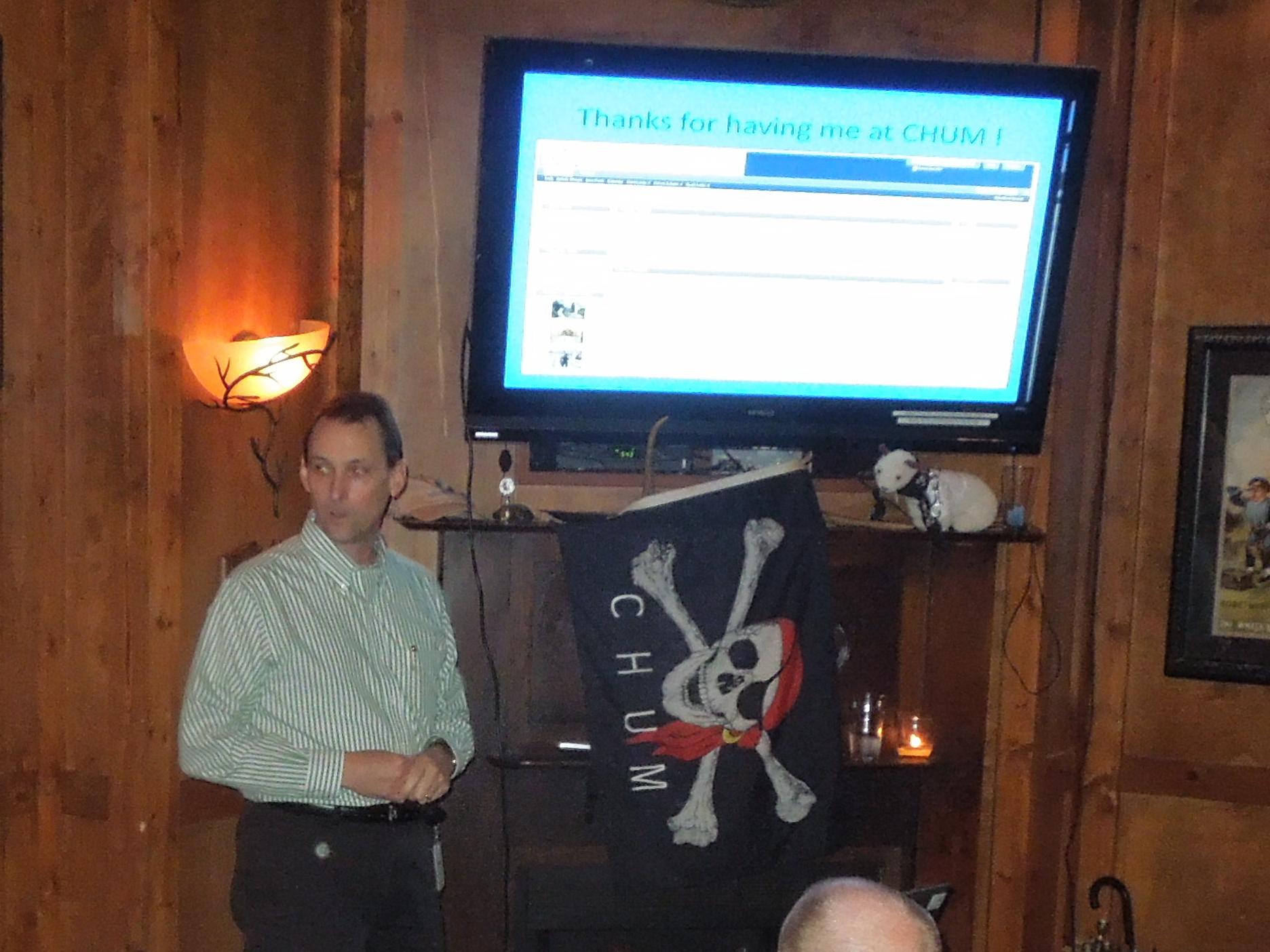 John Camp, our Sept speaker