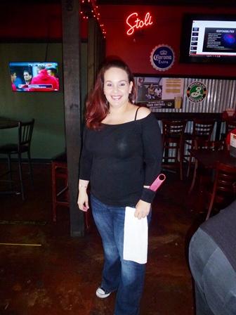 June 2016 - our waitress, Rebecca