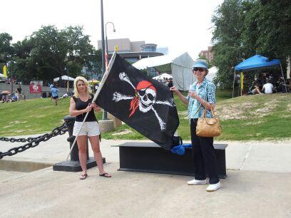 Kendra and my mom cheering us on