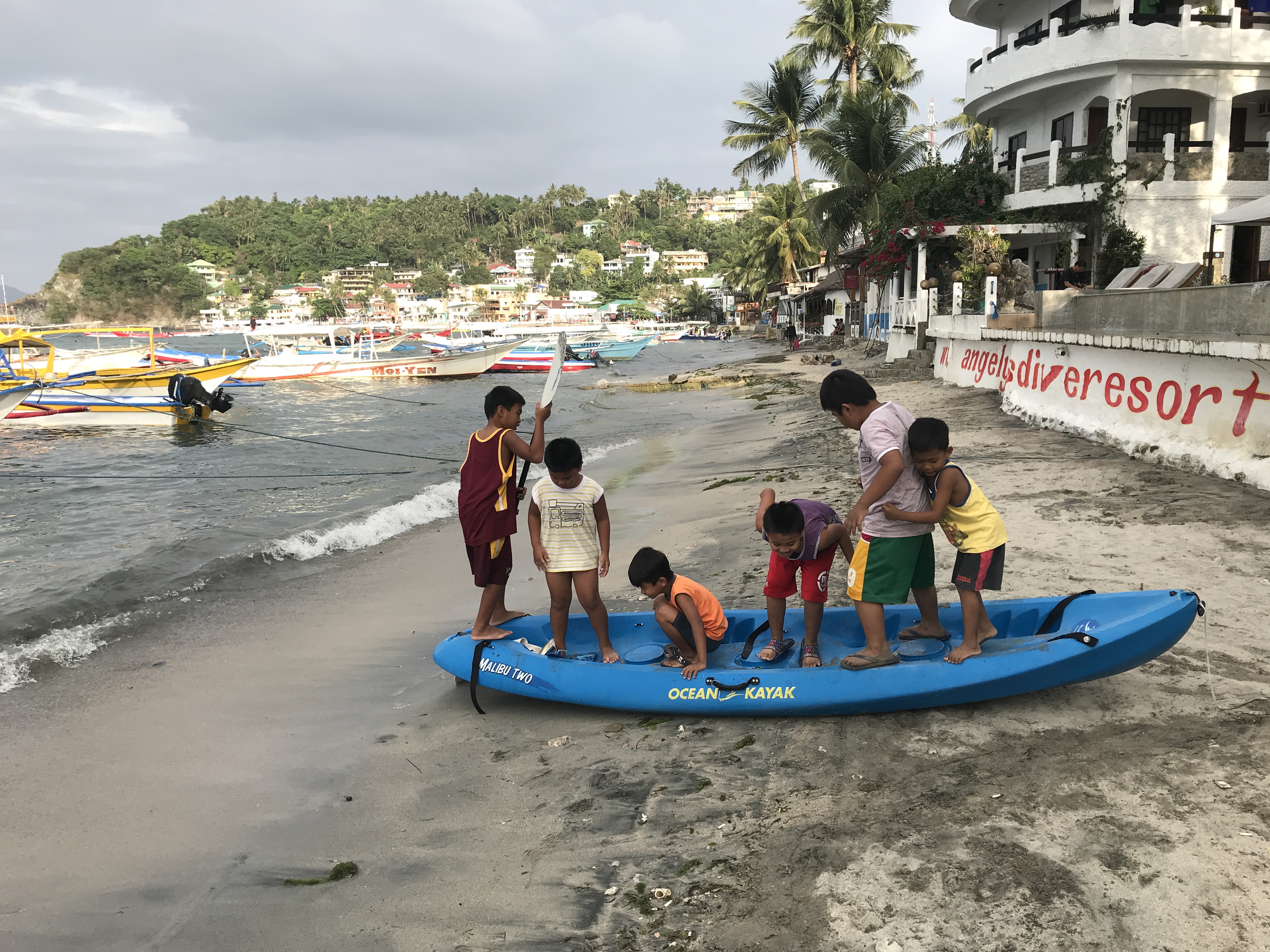 kids on the beach