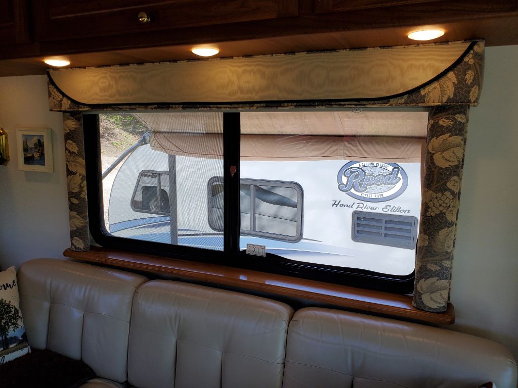 Lakediver's RV outside our living room window