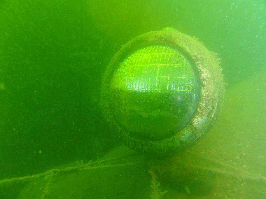 Lamp on one of the fire trucks