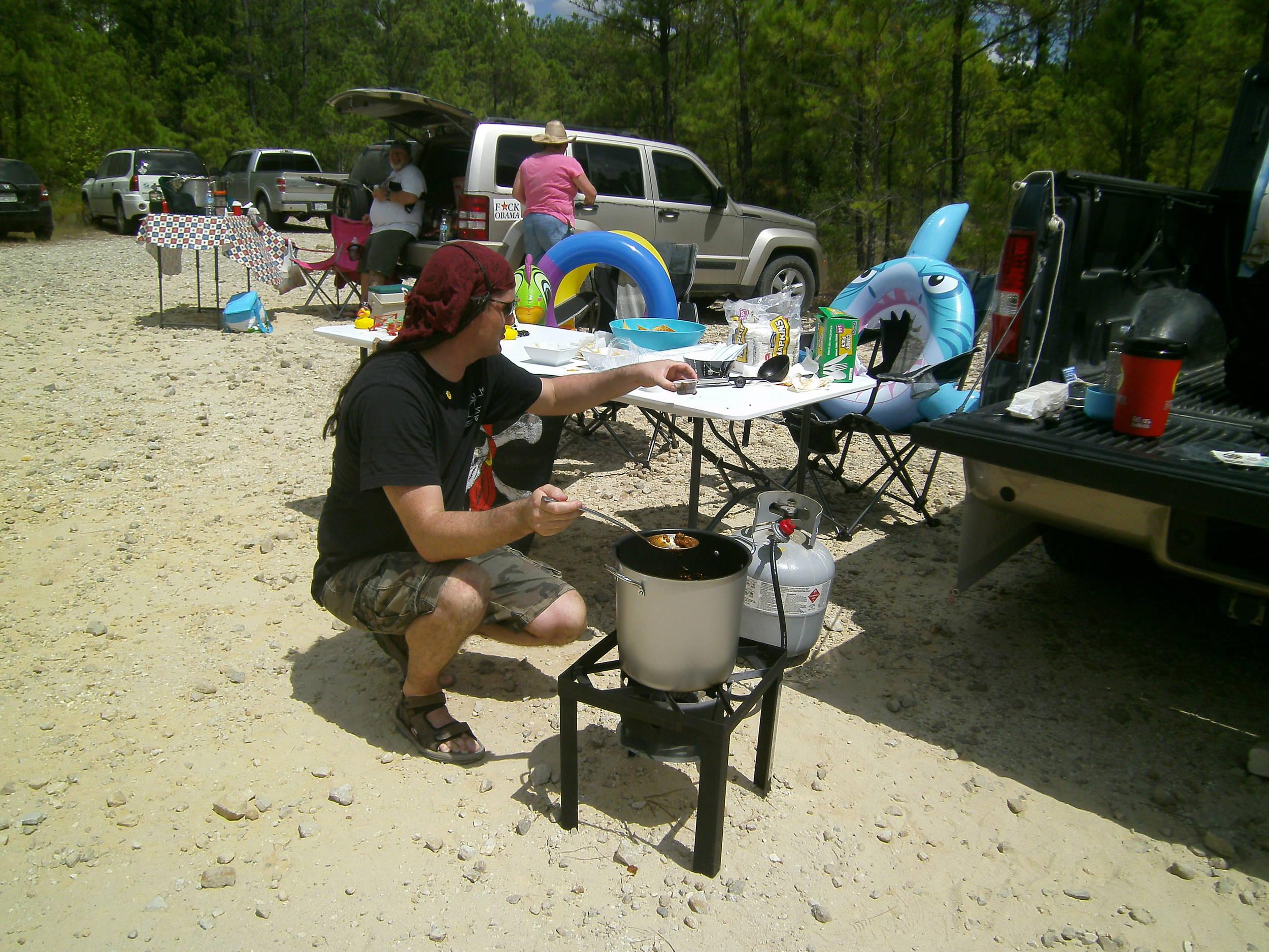 Legobloxs getting chili samples ready