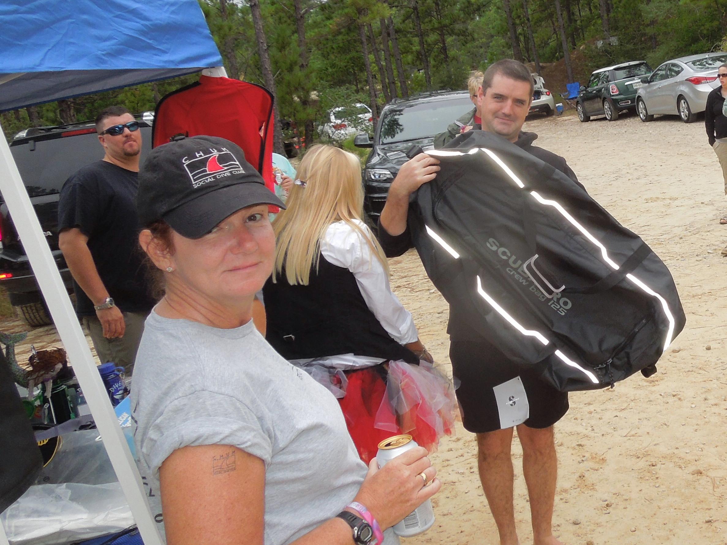 LegoBloxs won a nice dive bag