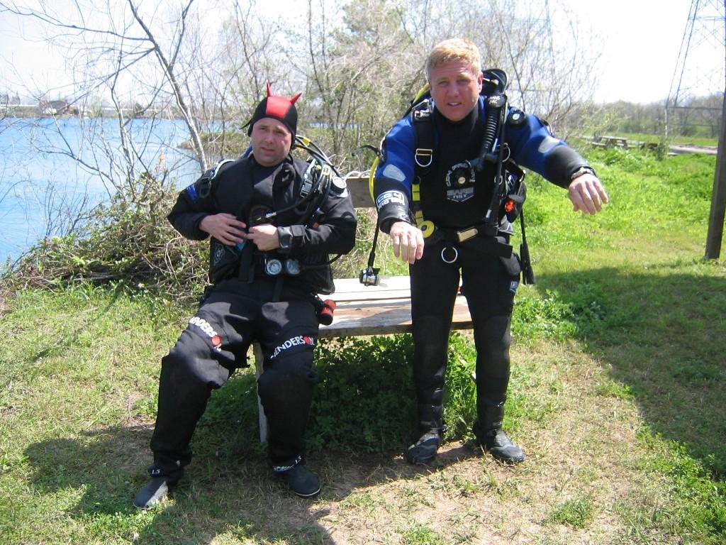 Looking down into the silo itself