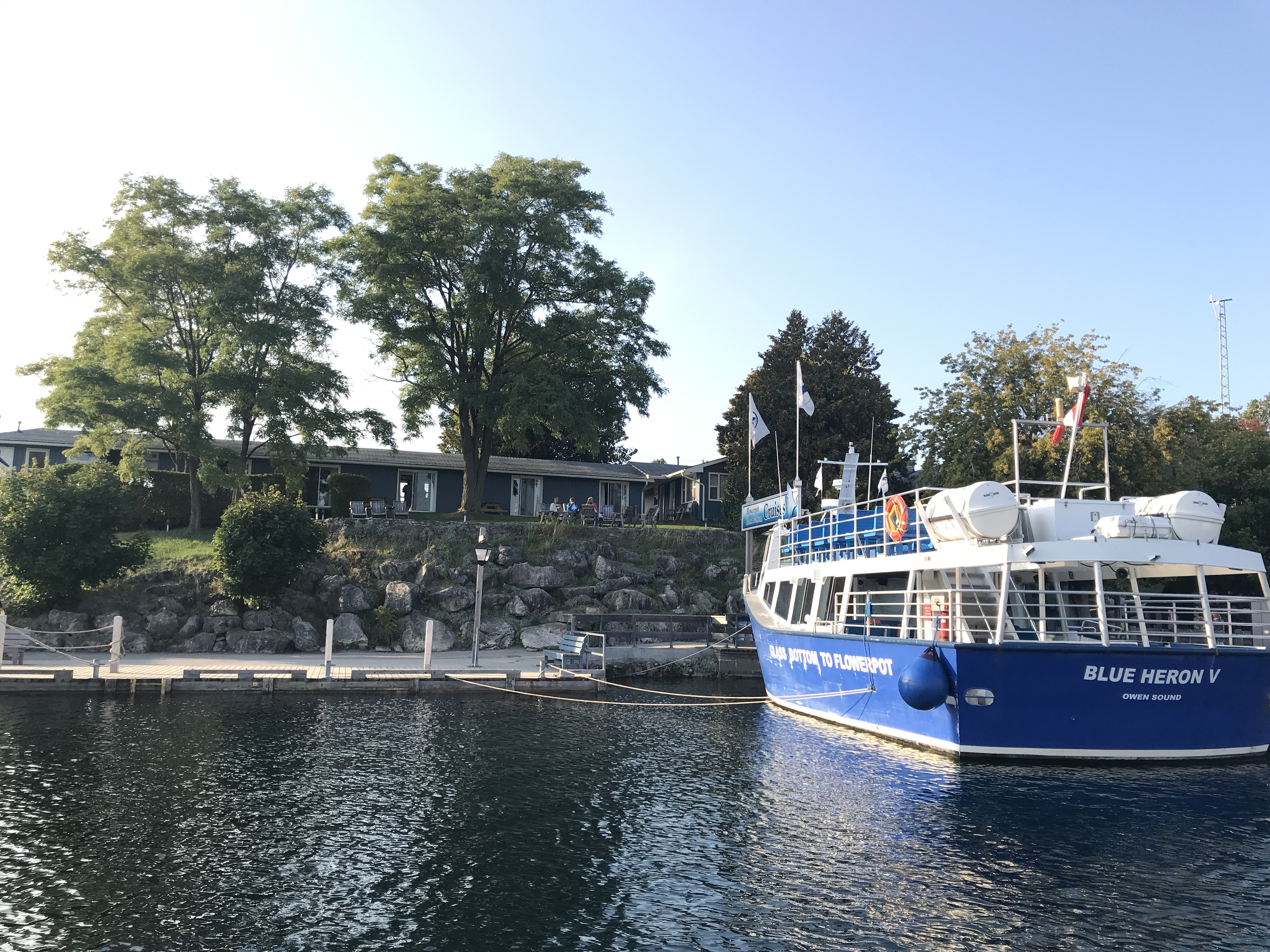 Looking up at our hotel