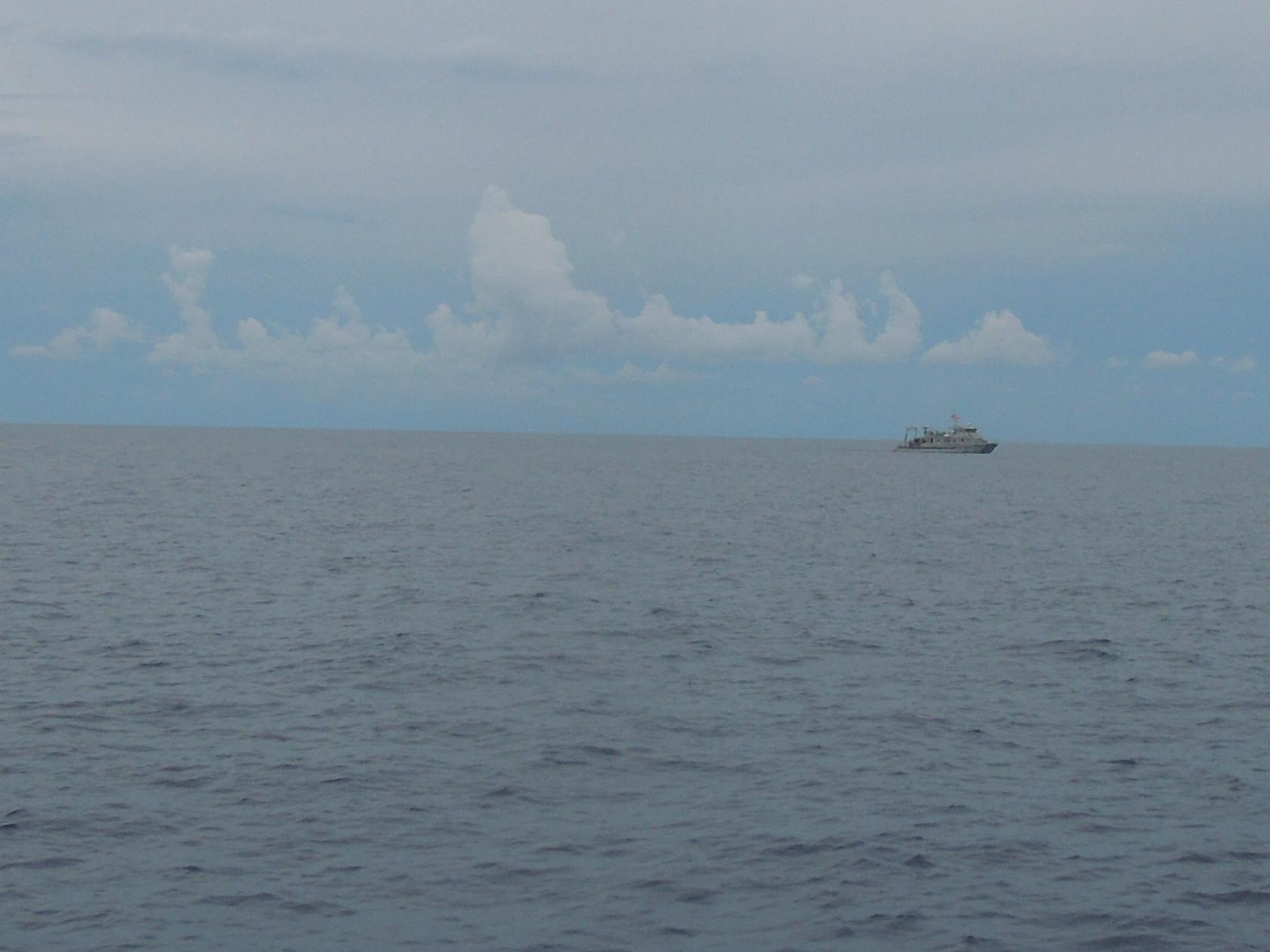 Manta on the horizon
