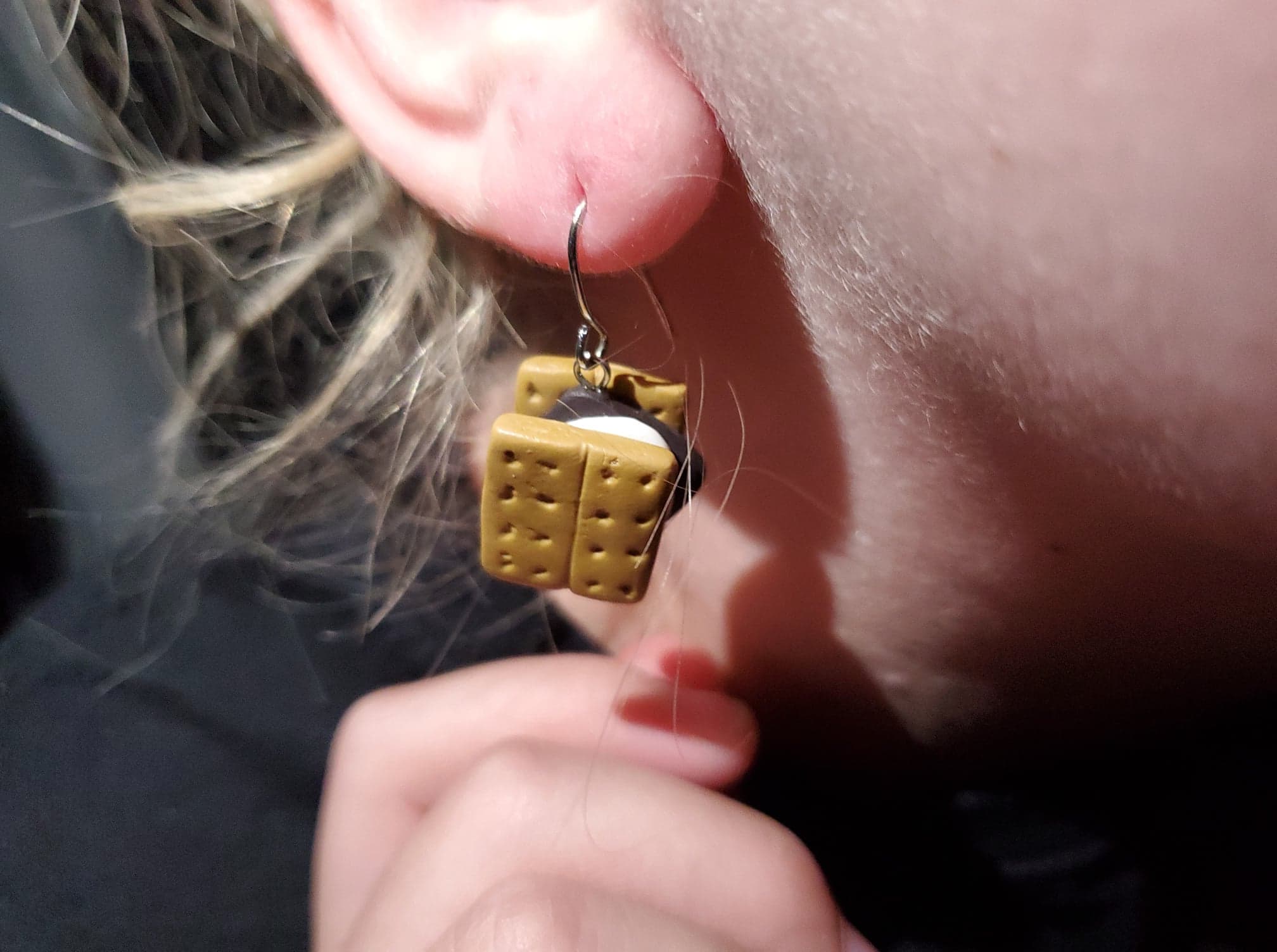 MerDragon's ADORABLE S'MORE earrings