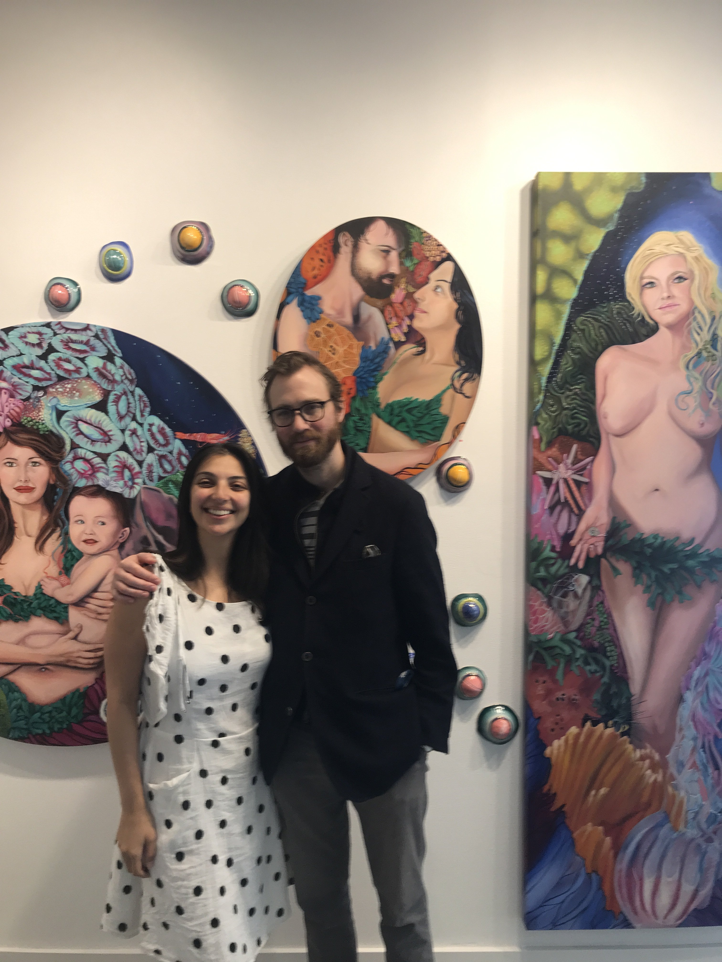 Models for her artwork