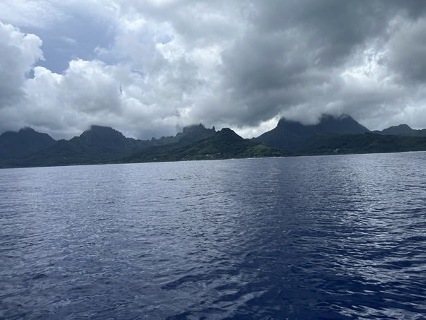 Moorea from boat first day