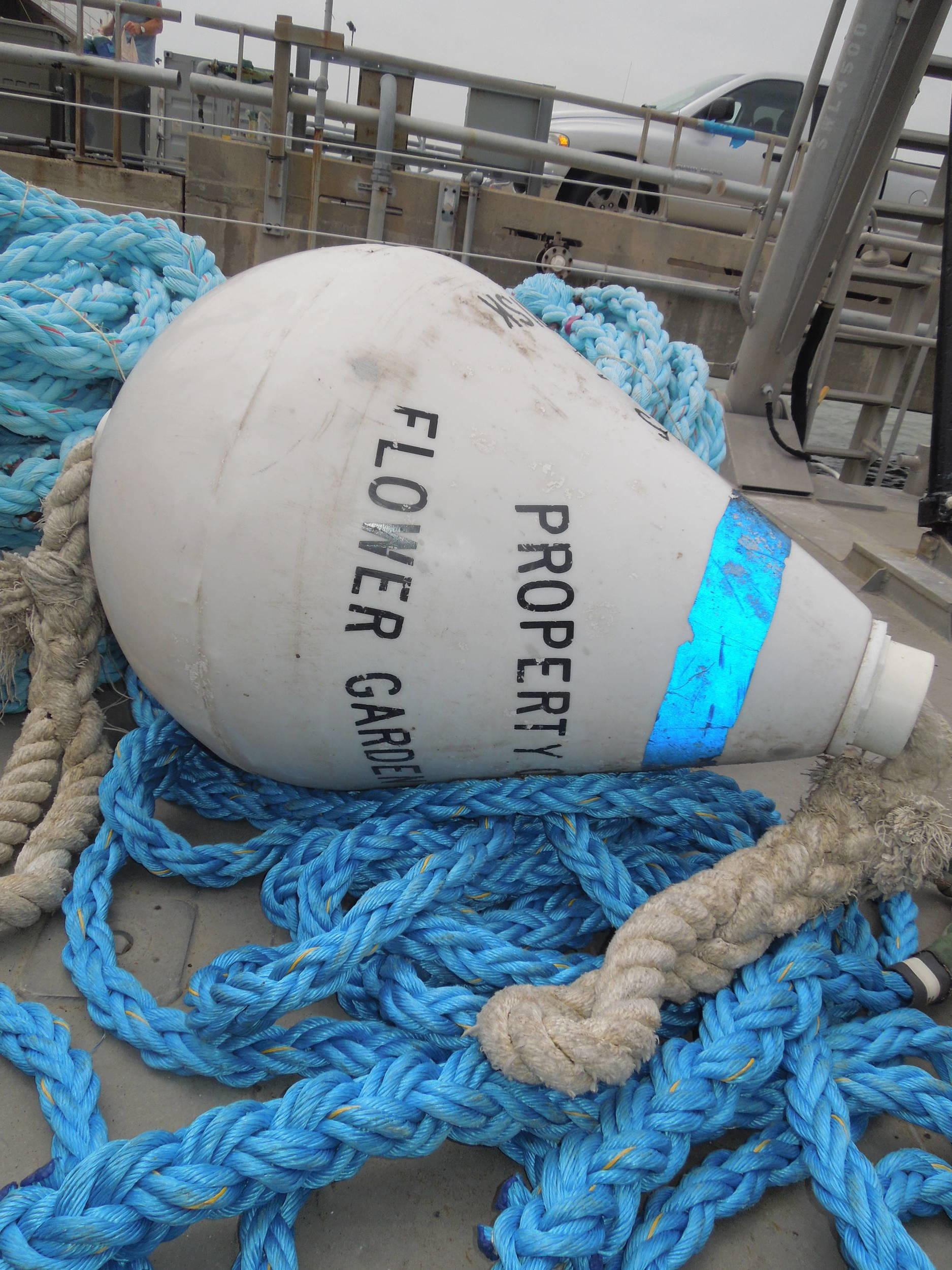 mooring buoys headed to the sanctuary