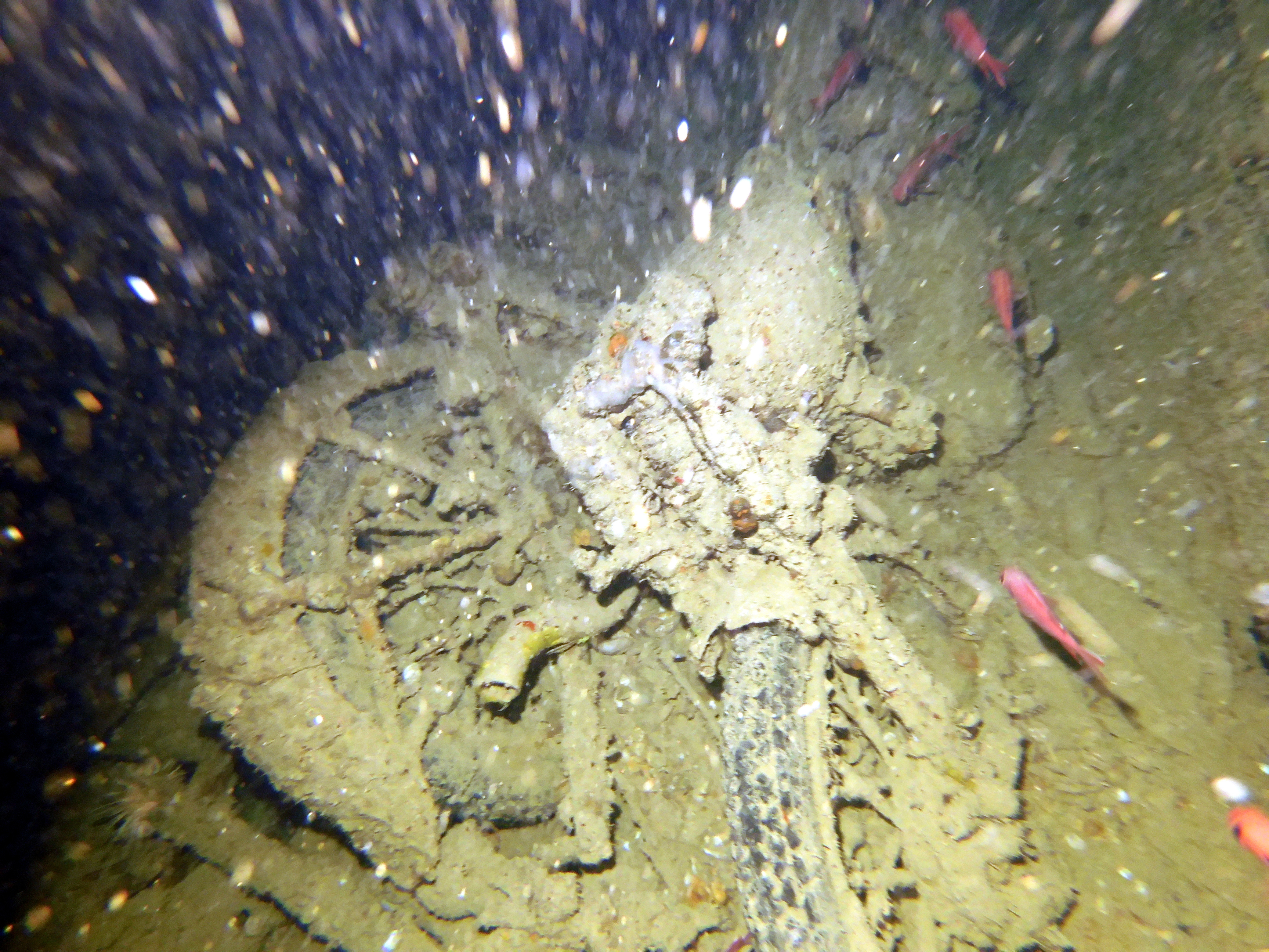 Motorcycles on the Thistlegorm