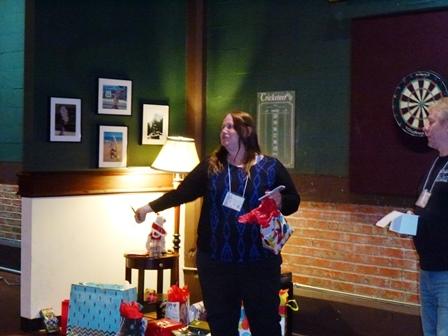 Ms KJenn Dives doing her thing