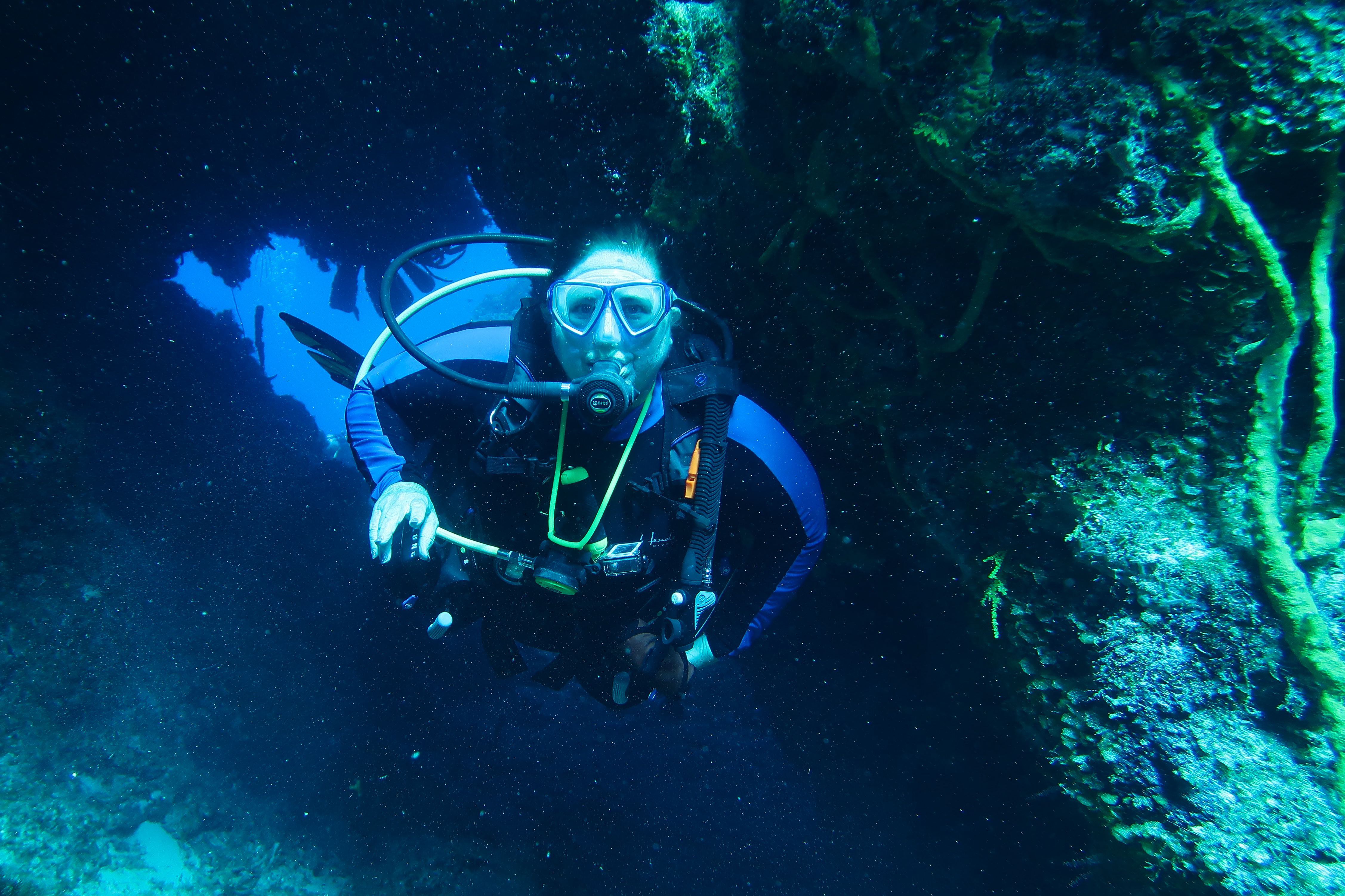 Ms KJenn Dives Swimming Through