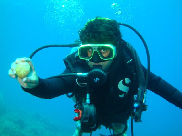 My dive buddy Amir
