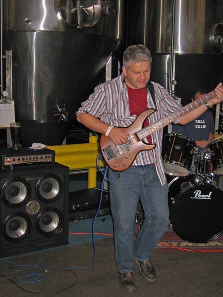 Neil bustin' out some bass