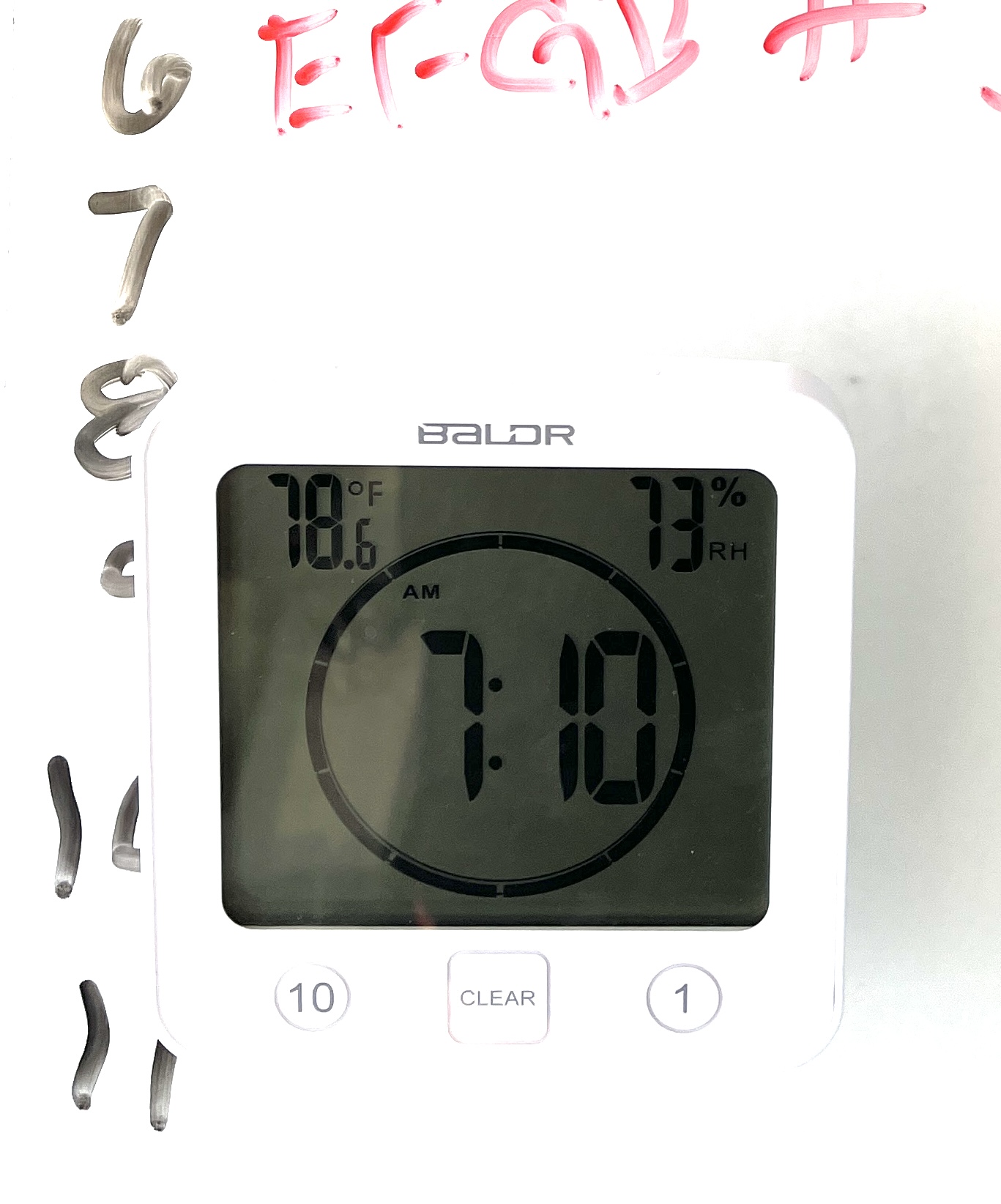 New this year - clock on the dive deck