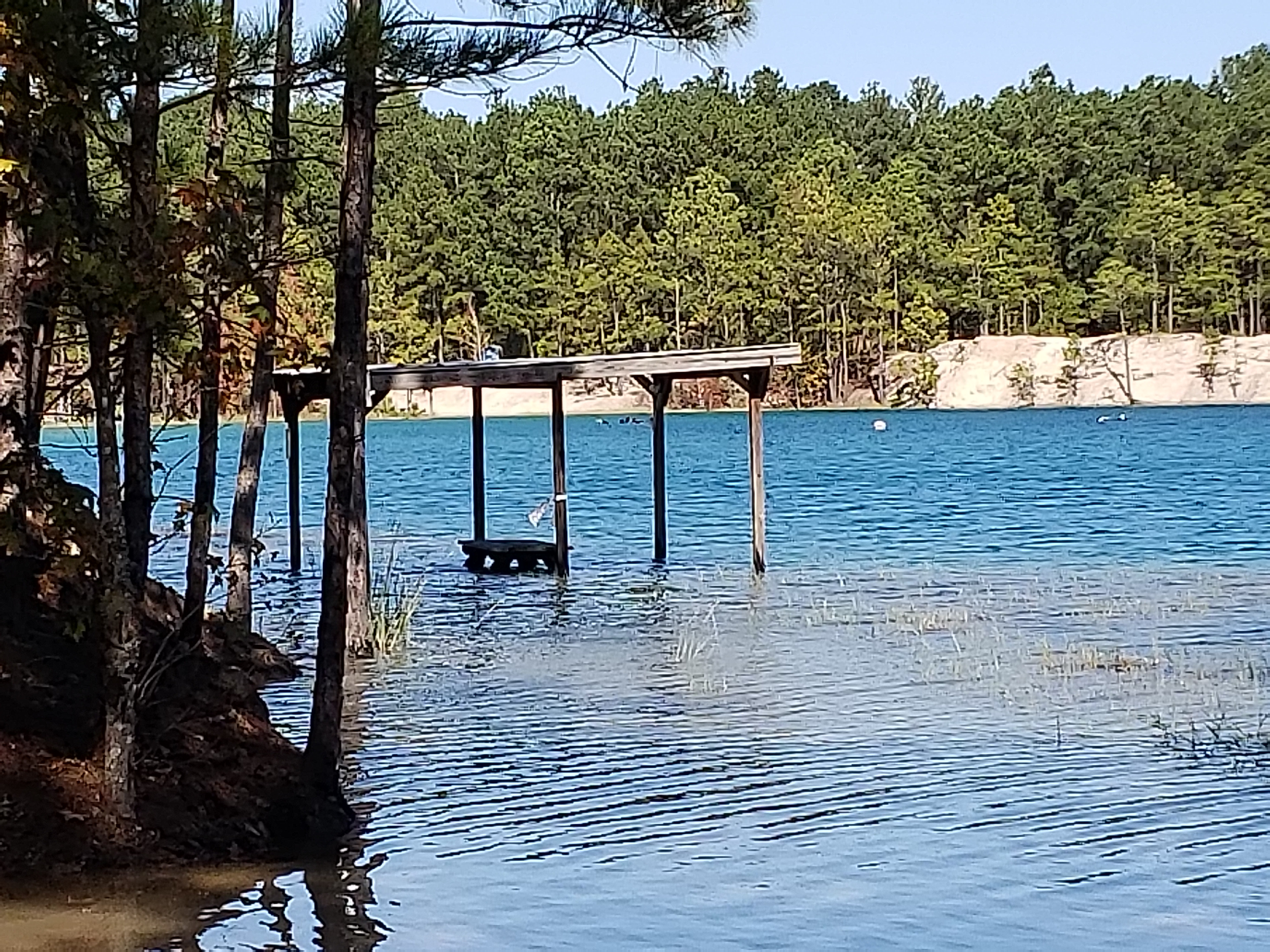 Our campsite at the Blue Lagoon