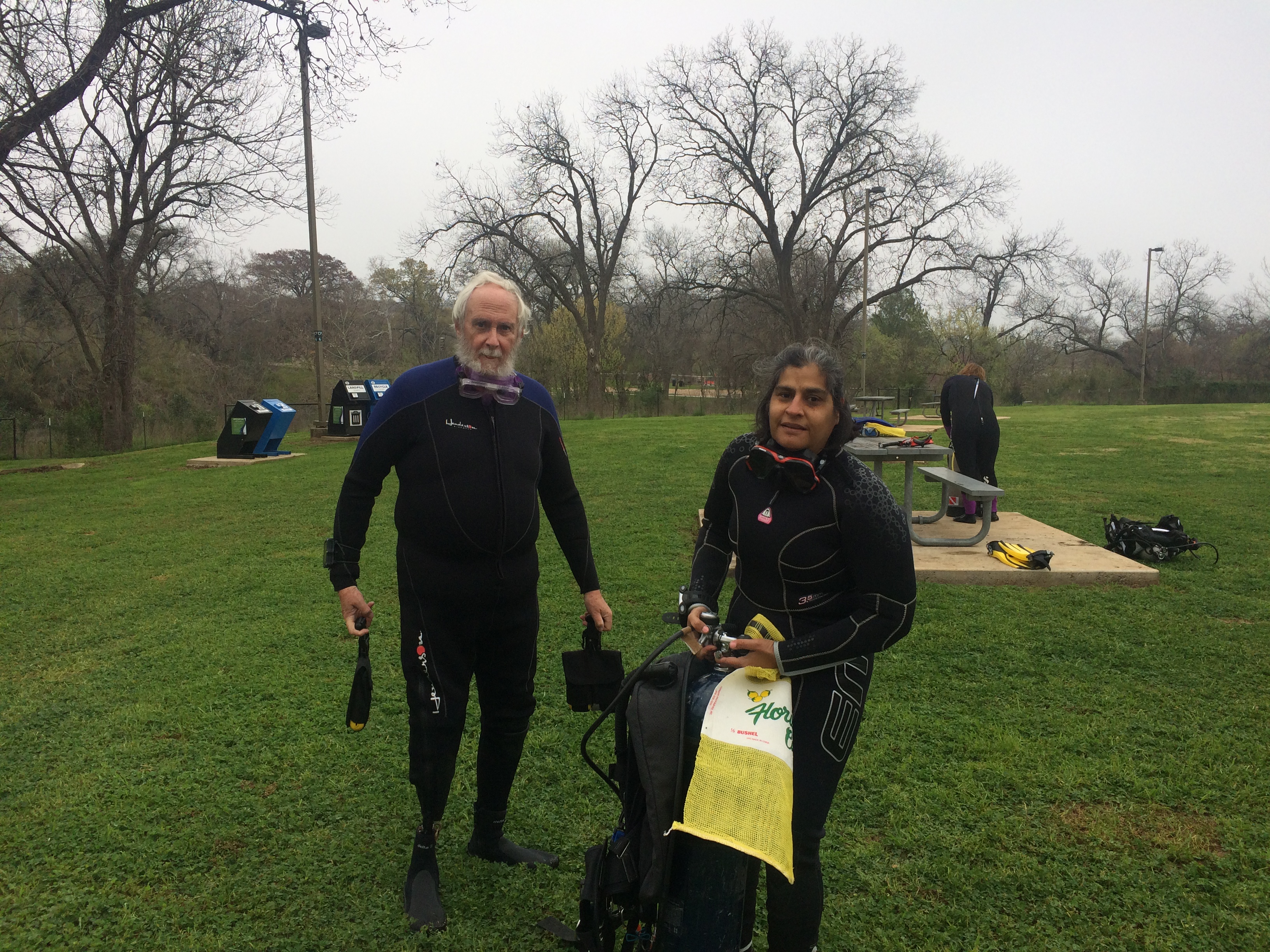 Pegleg And A Diver Who Joined Us Suited Up