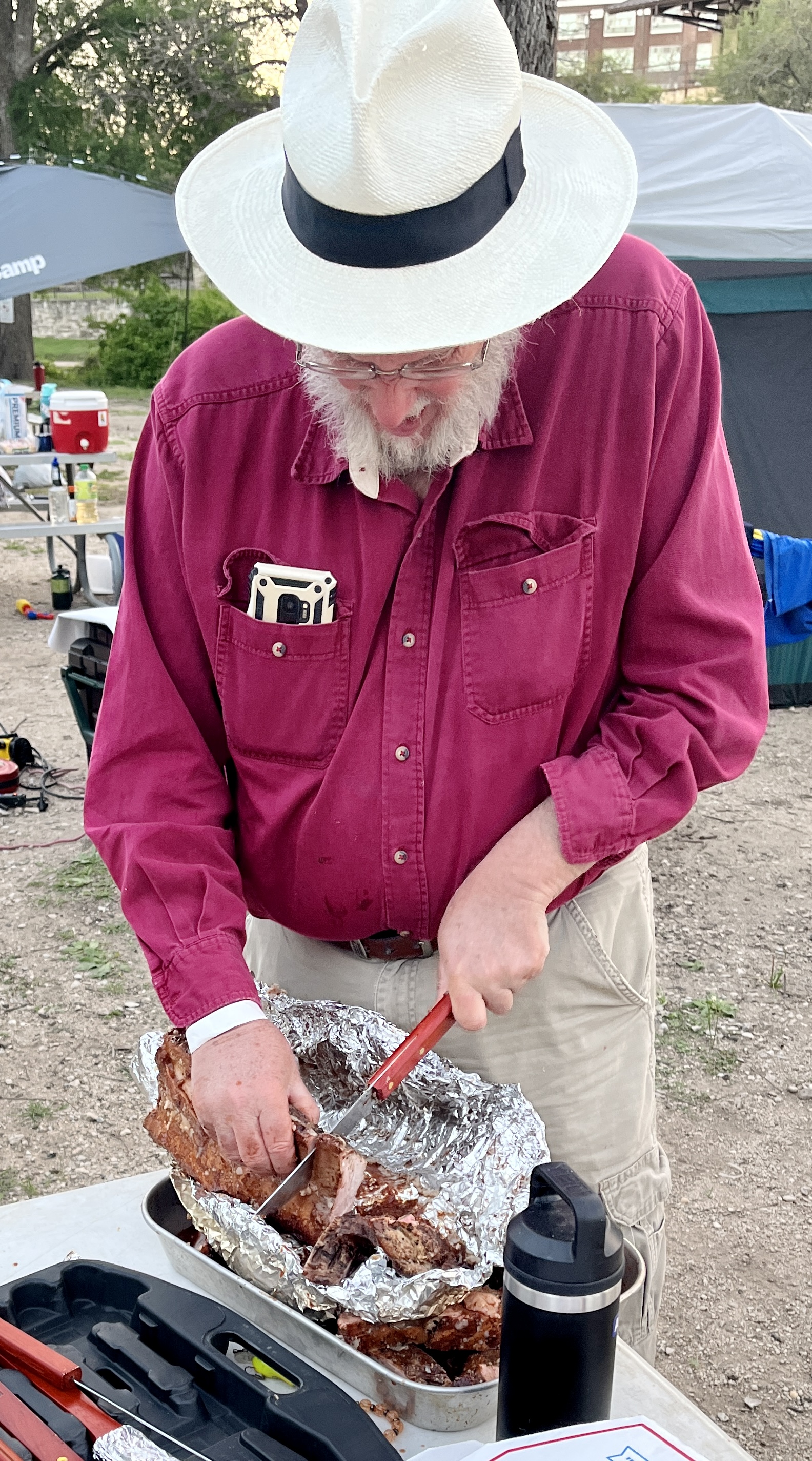 Peter brought some great ribs