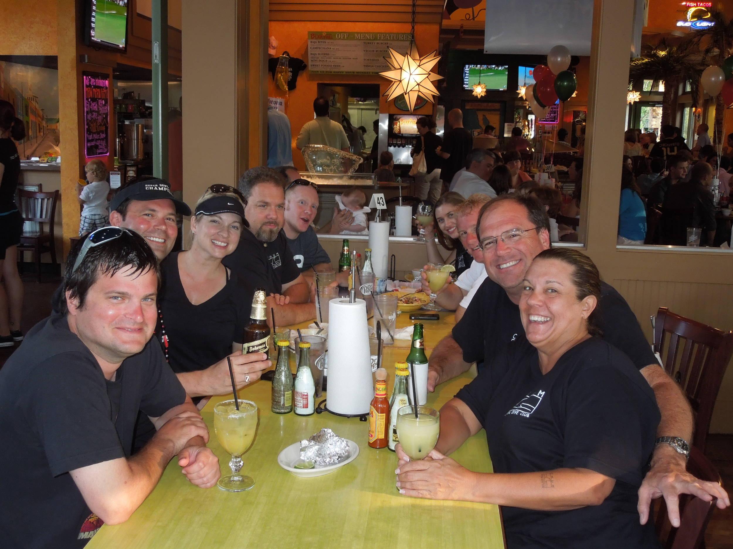 Post race margaritas