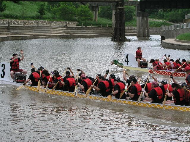 Race 1 - the finish line