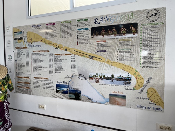 Rangiroa Pearl Farm shop map