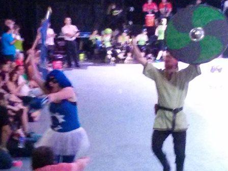Revving up the crowd