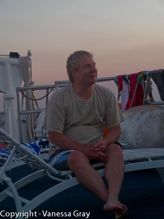 RH looking happy and in his element