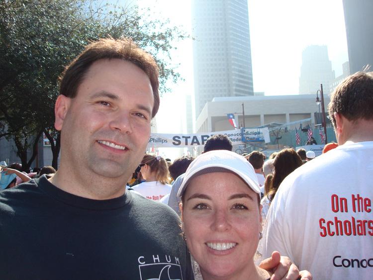 Roger and Joanne Start the Run