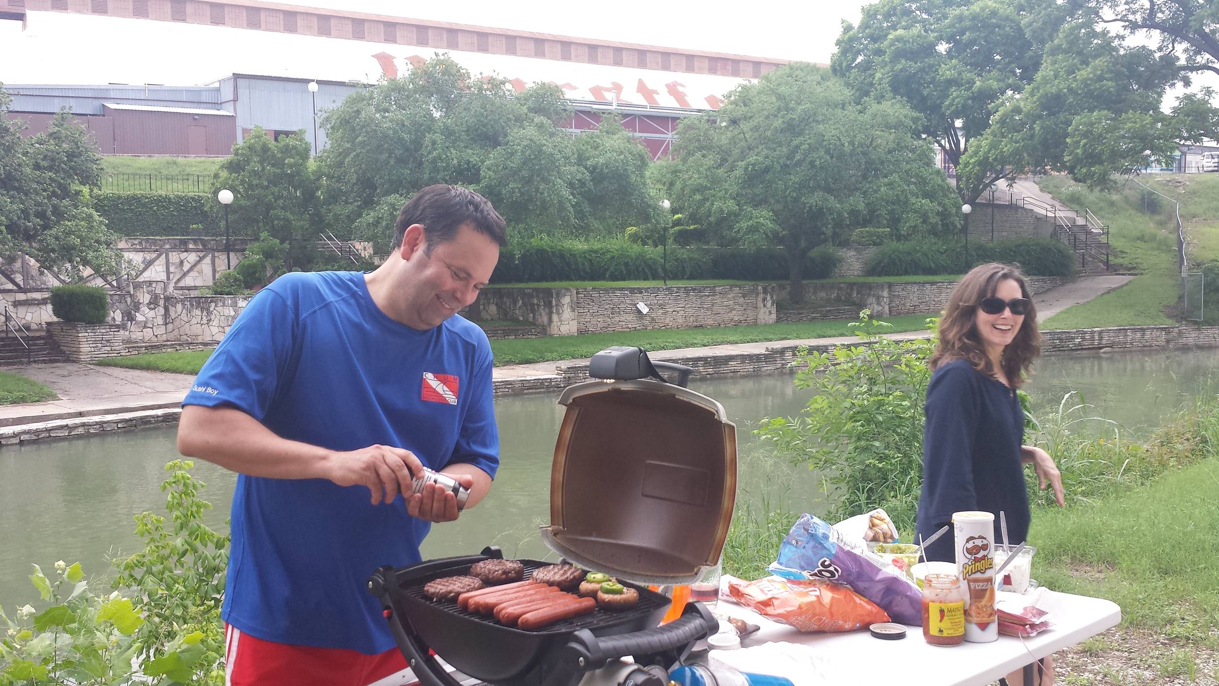 Saturday afternoon cook-out