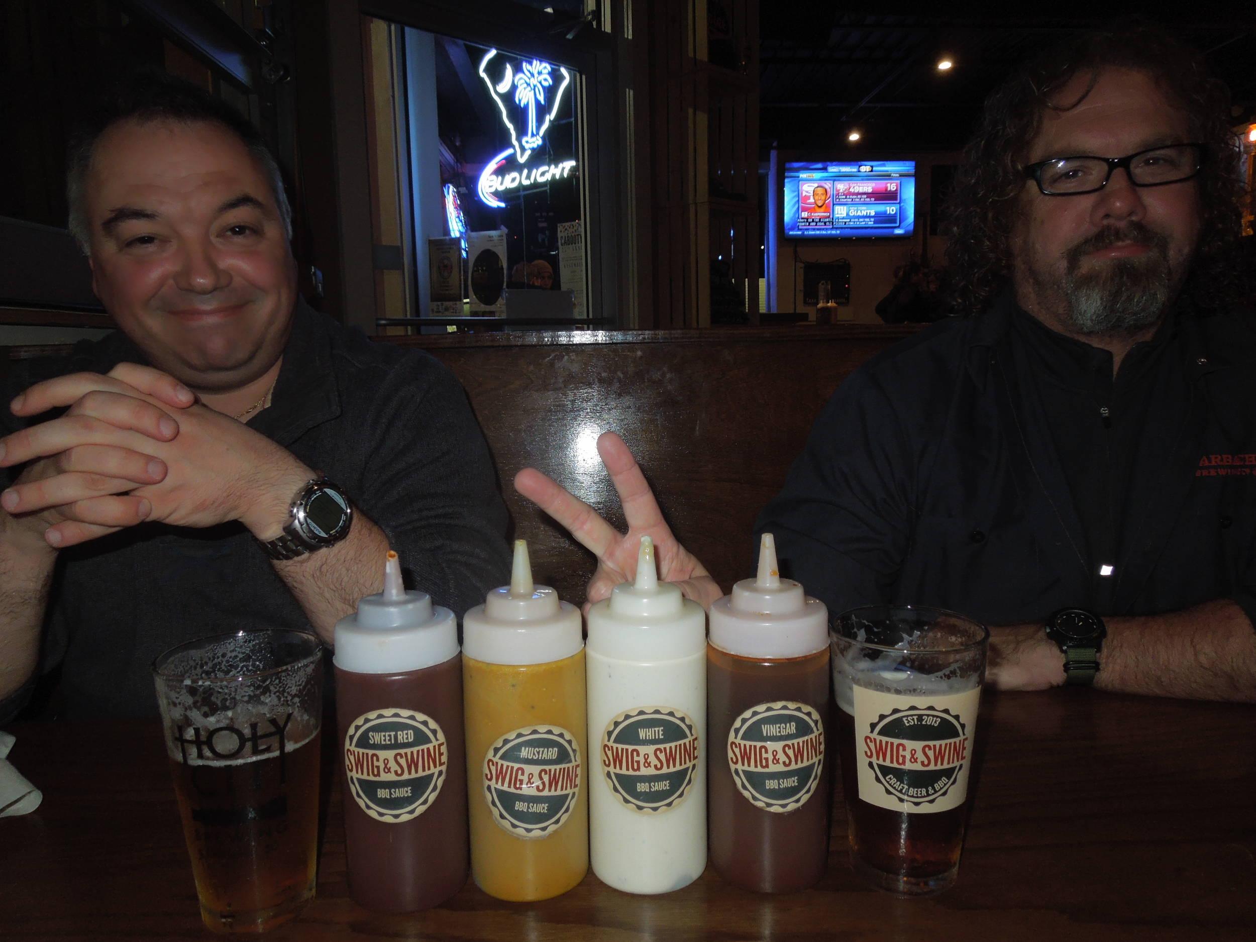 sauces at the Swig & Swine