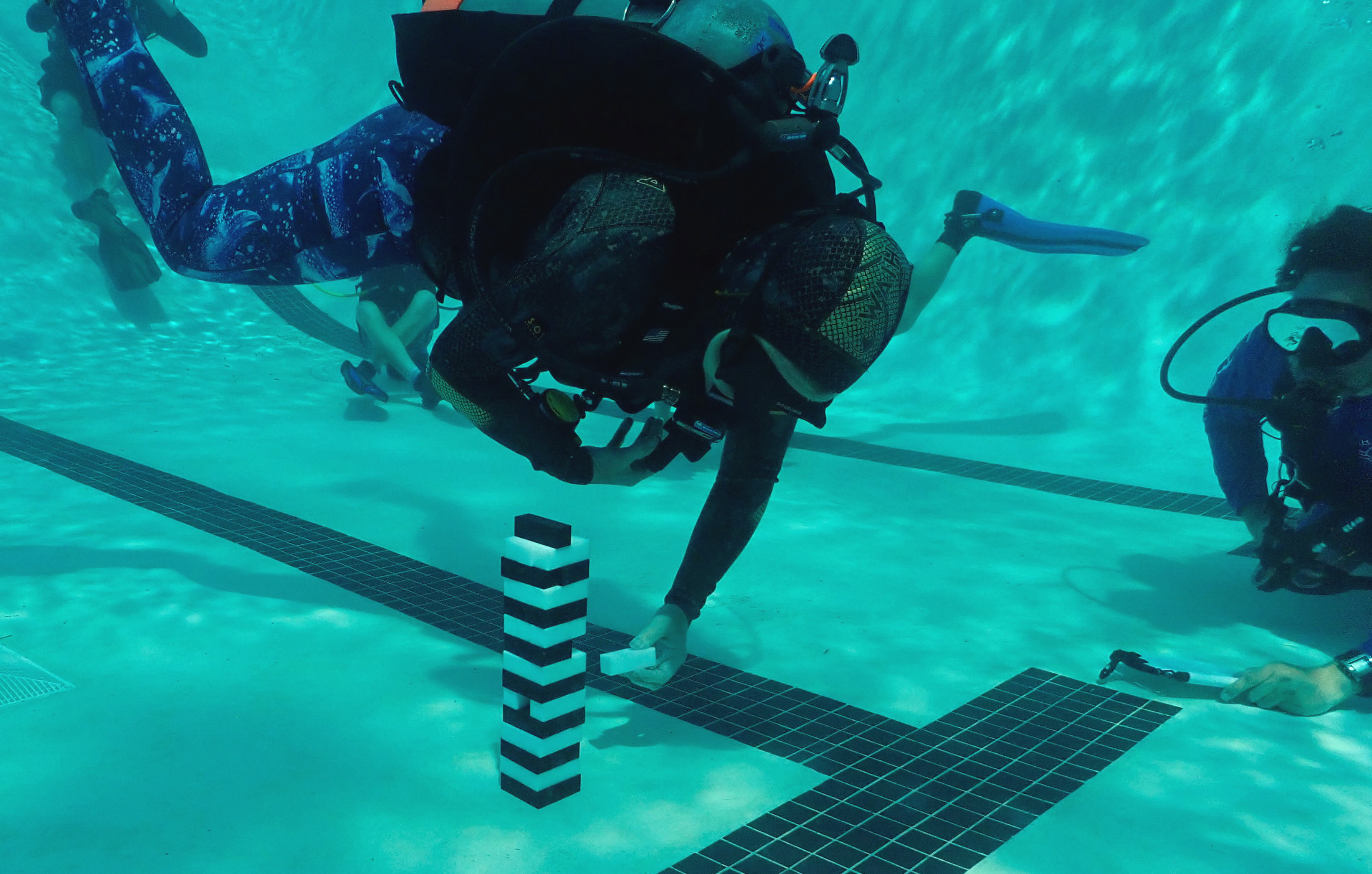 Scuba Chick in action