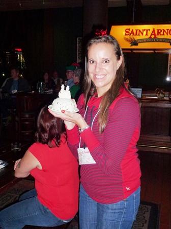 Seahorsey hid her Christmas tealight