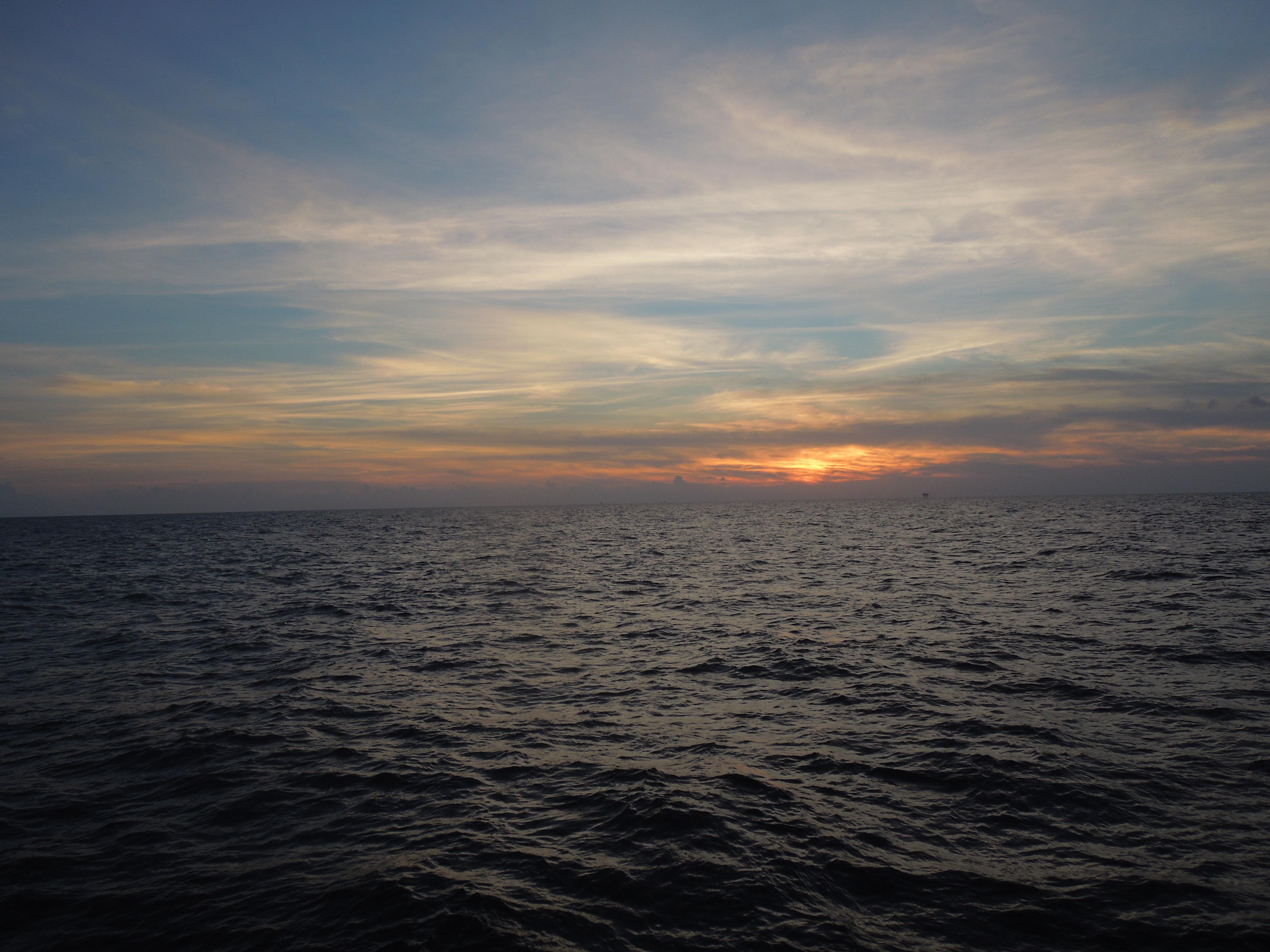 setting sun