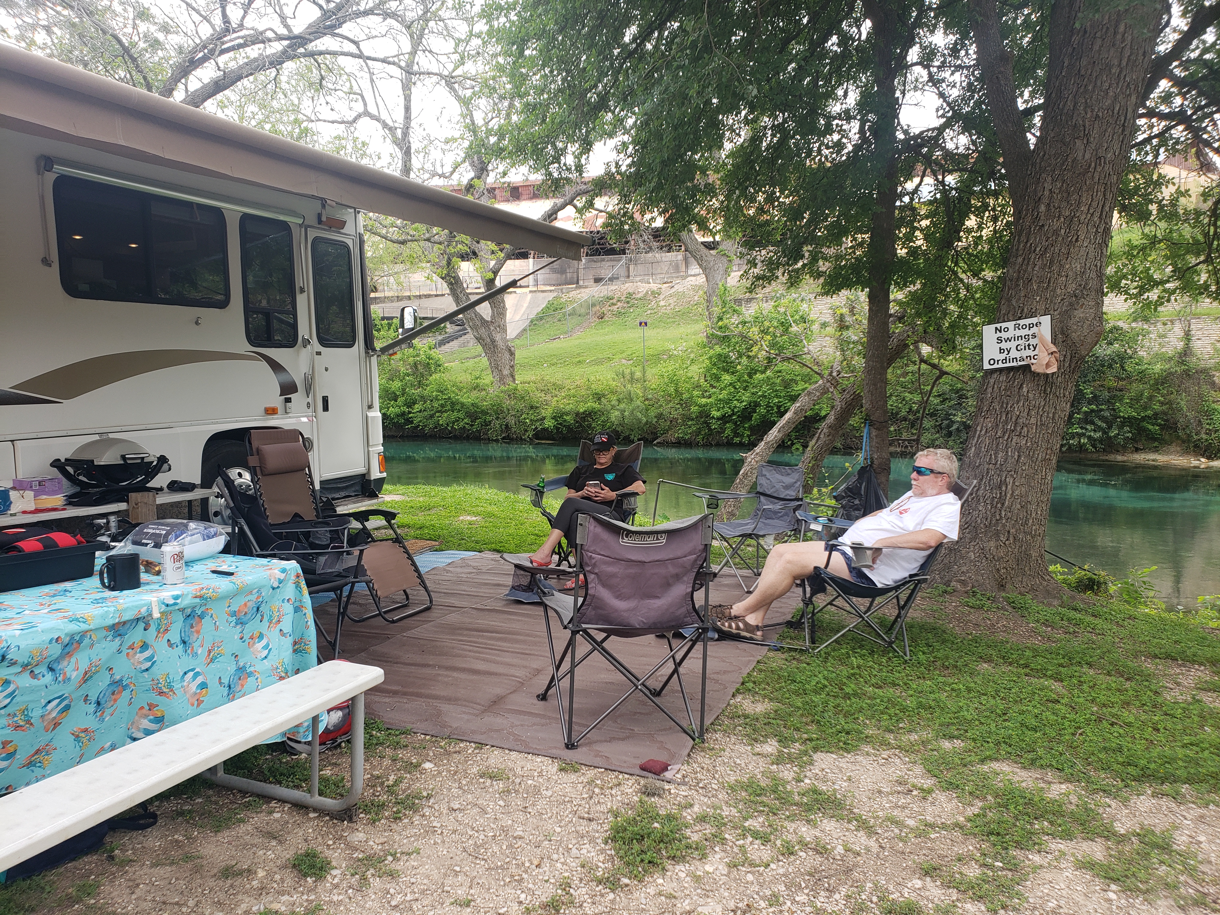 Social distancing in action!