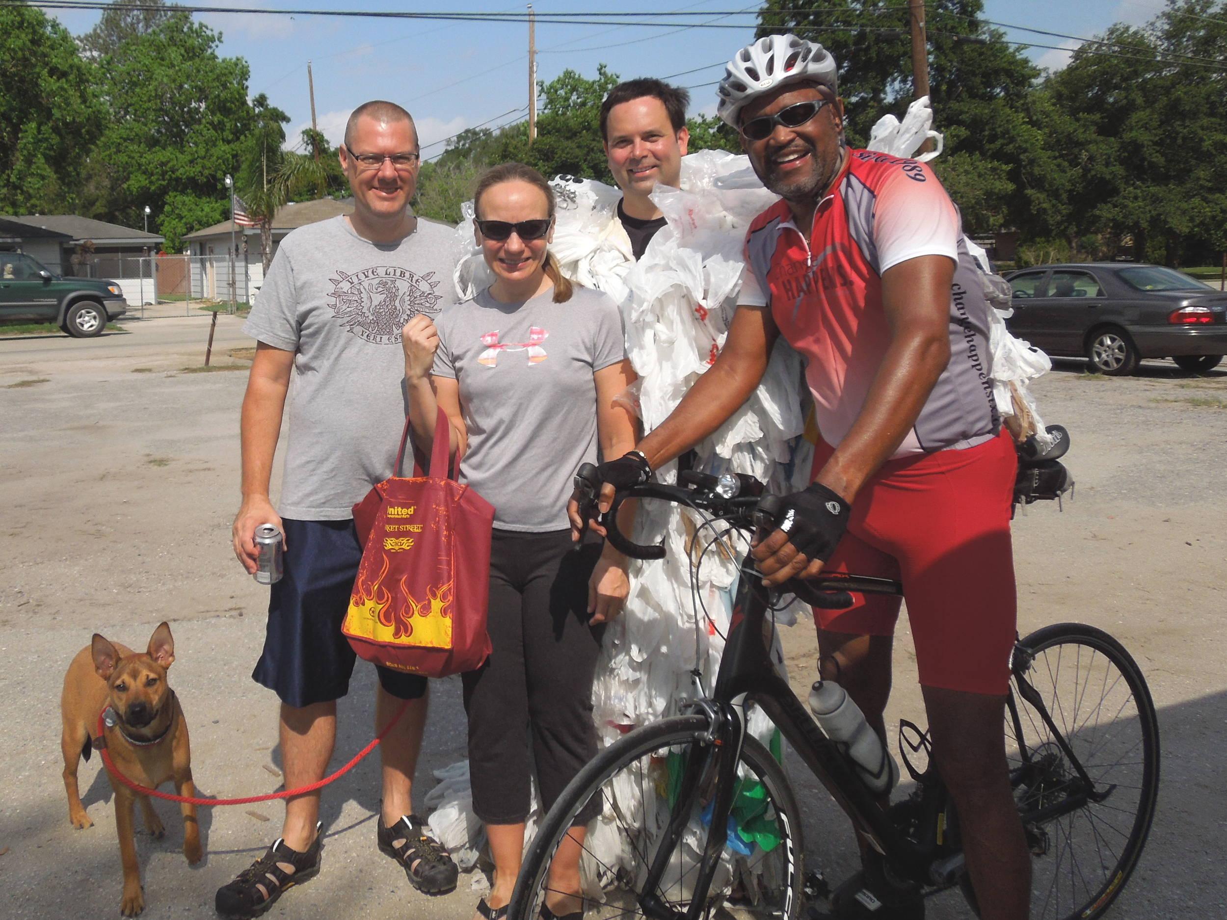 some cycling friends stopped by