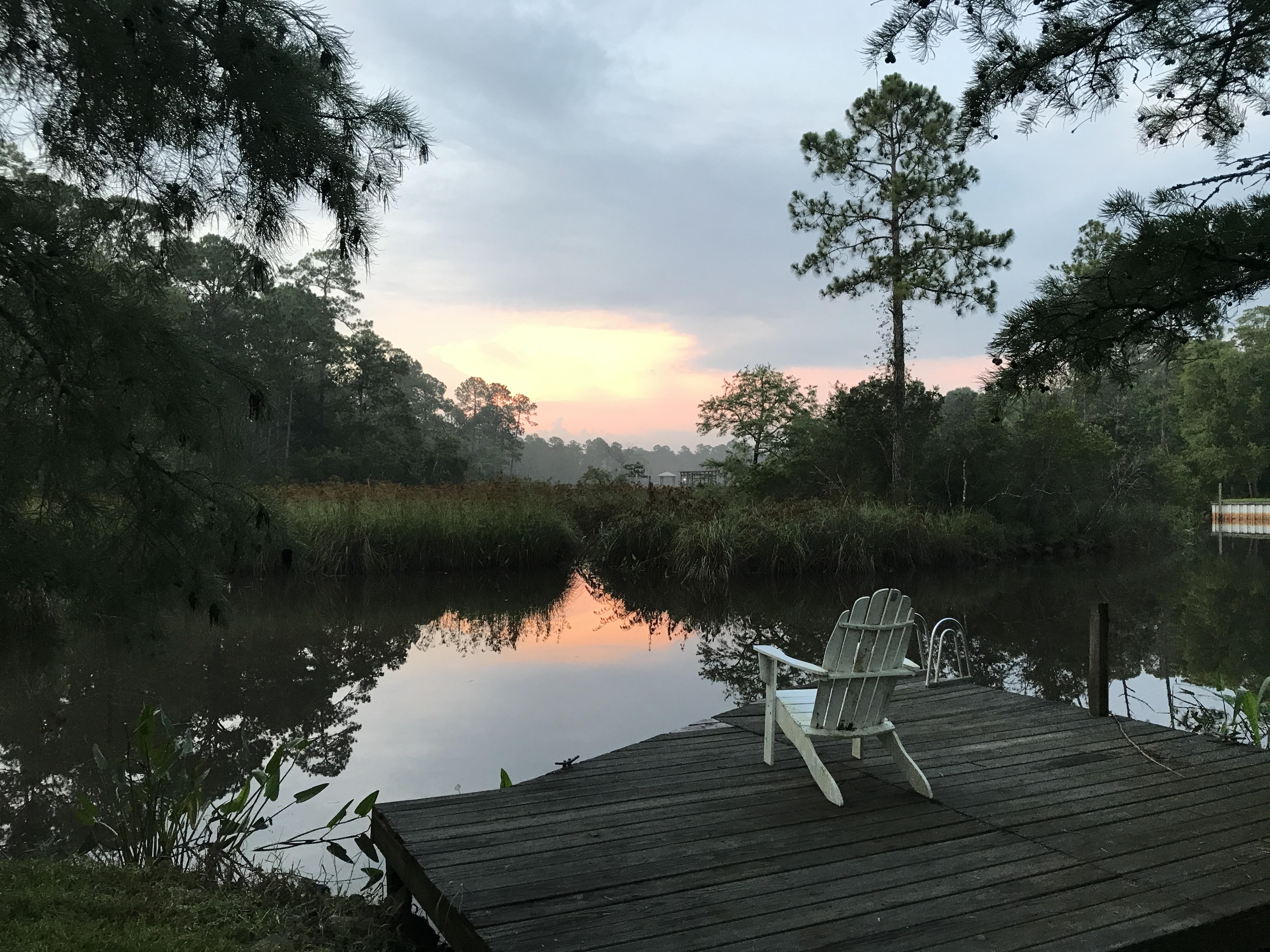 sunrise on the bayou