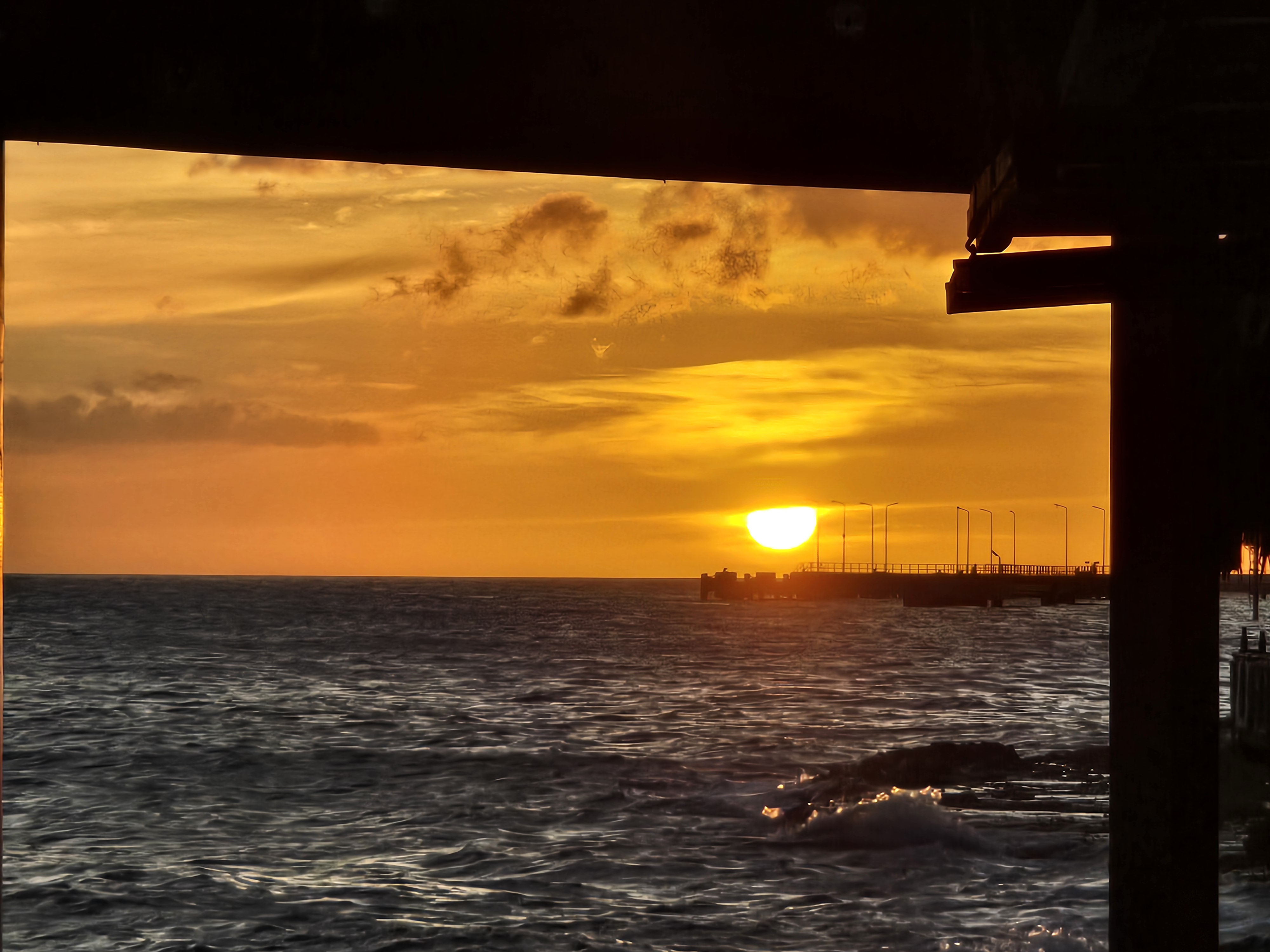 Sunset at Scampi's