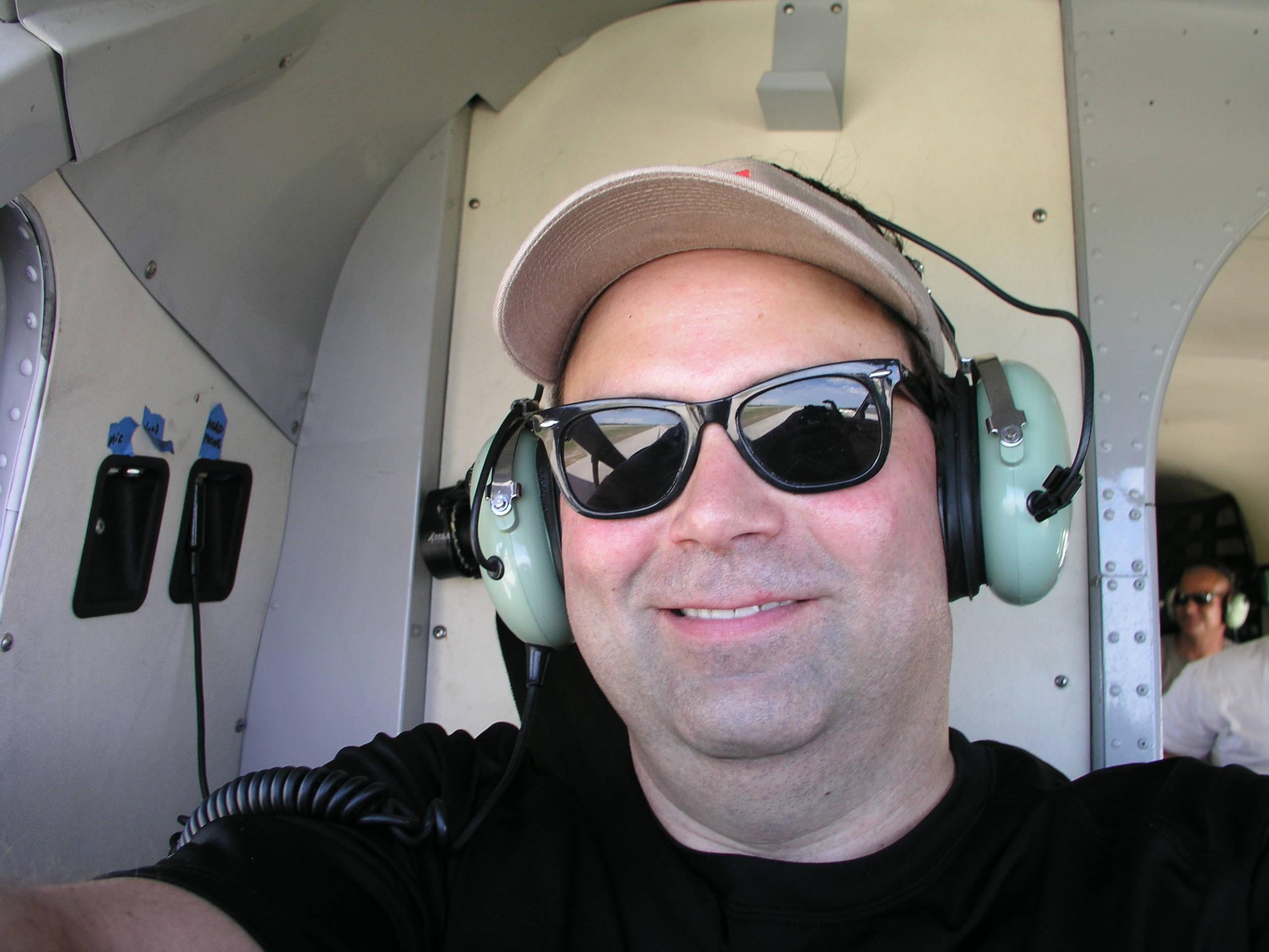 Sushi Boy in the co-pilot seat