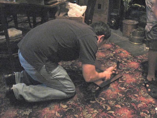 Sushi Boy on his knees for CHUM