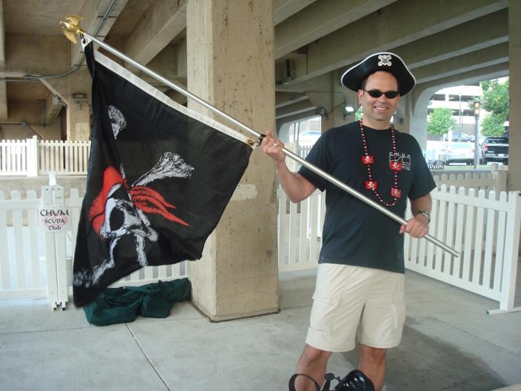 Sushi Boy Proudly Waves the Pirage Flag