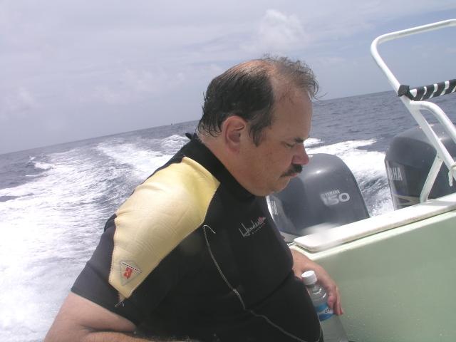 swallowing sea water = a long ride back