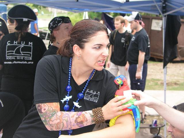 Tattoo the bird, matey!