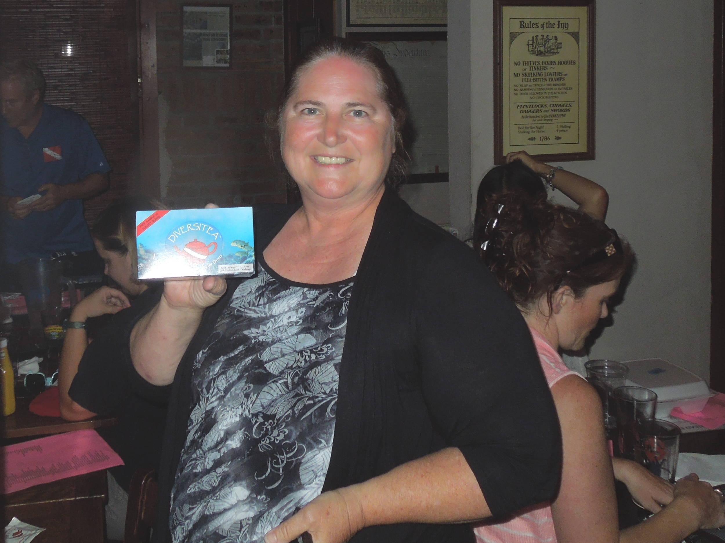 Tea time for Ms KJenn Dives