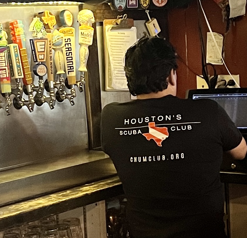 The bar staff loves their CHUM shirts