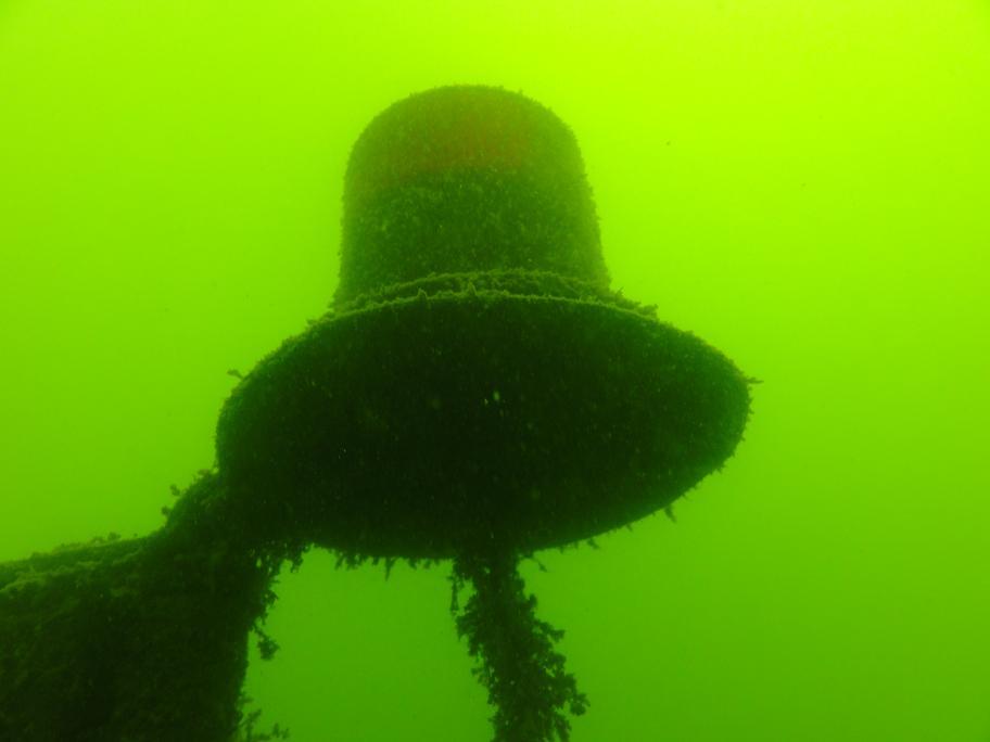 The bell on one of the fire trucks